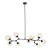 Lampa wisząca MODERN ORCHID-9 transparentno czarna 150 cm - ST-1232-9 TRANSPARENT - Step Into Design